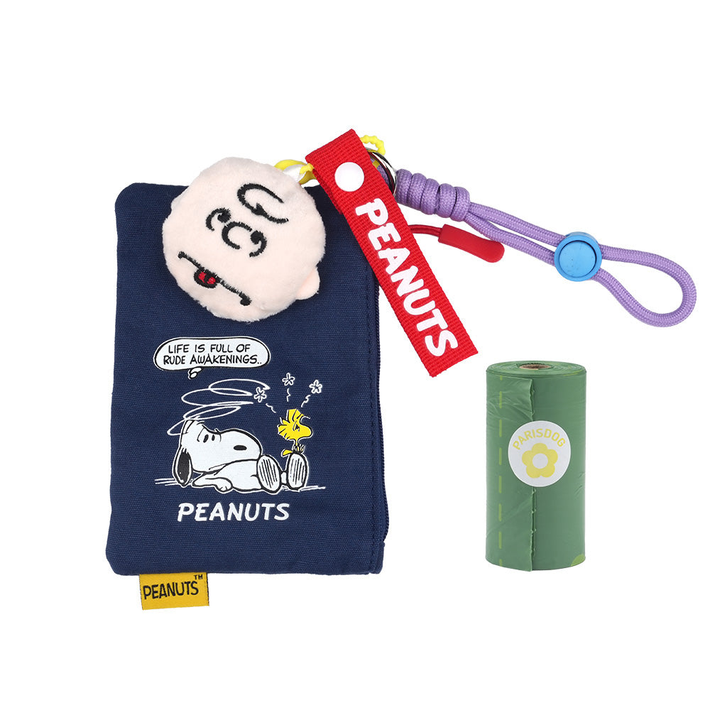 PEANUTS POOP BAG POUCH & HOLDER SET