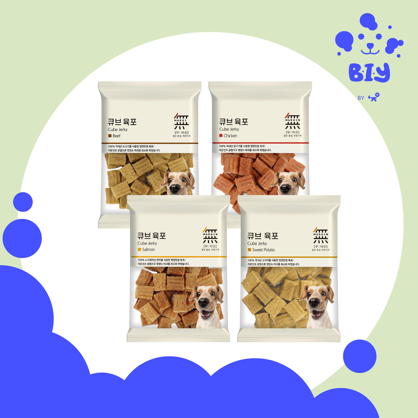 BOW WOW MUMARGIN CUBE JERKY 80G