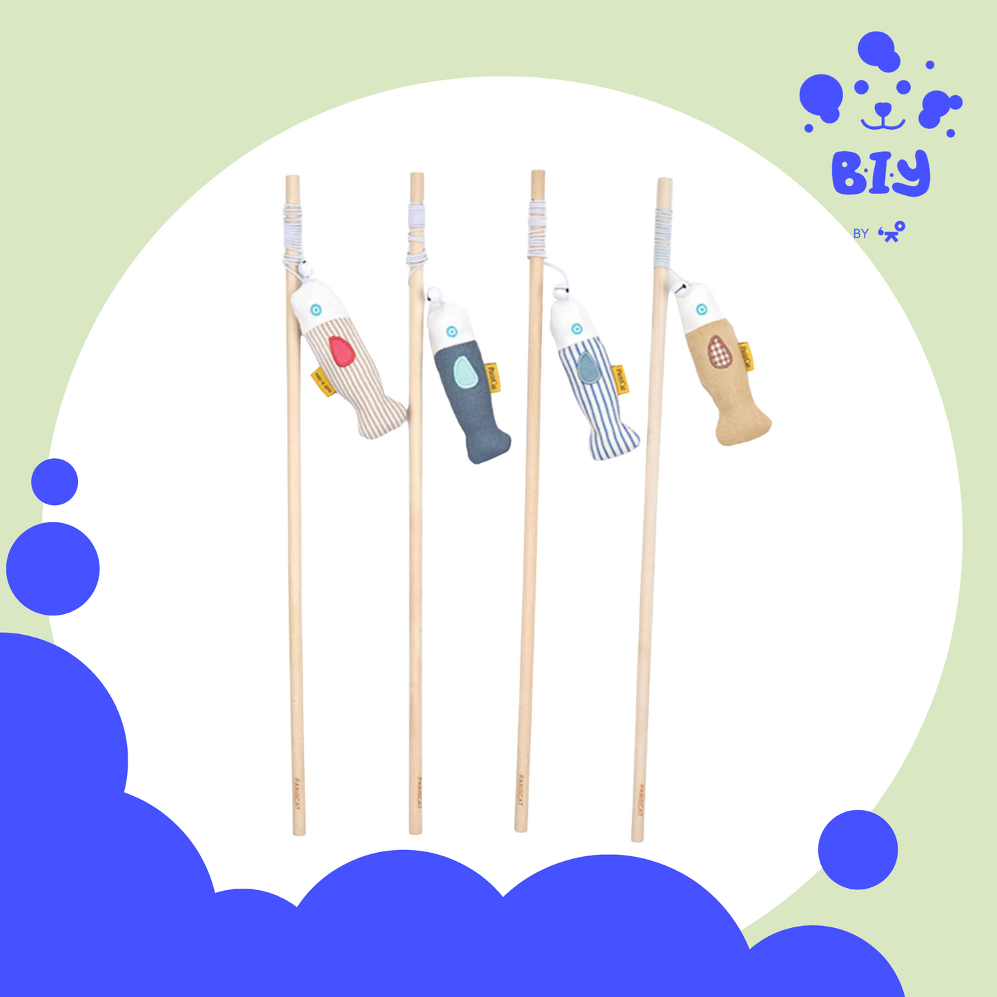 PARISCAT FISHING CAT STICK TOY