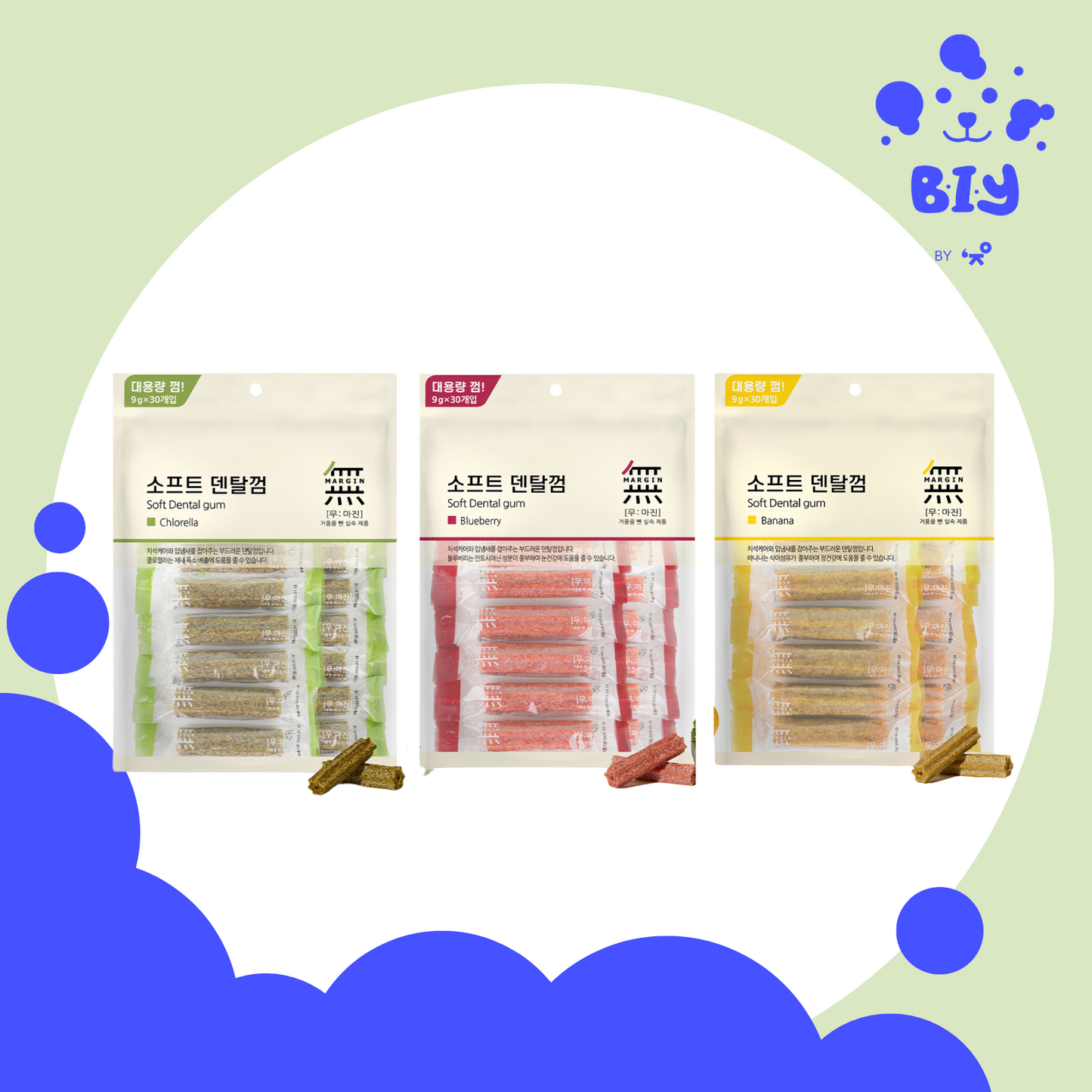 BOW WOW MUMARGIN SOFT DENTAL GUM 270G