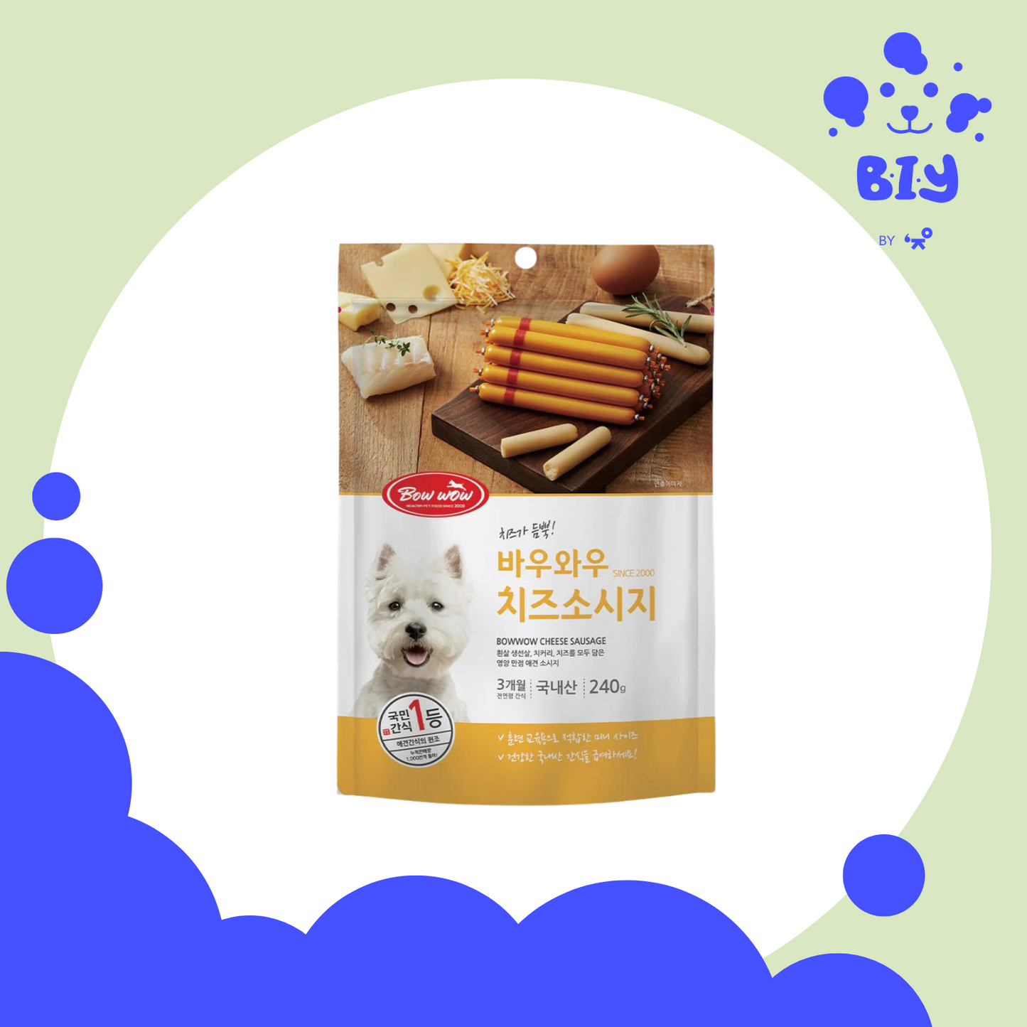 BOW WOW CHEESE SAUSAGE 14P