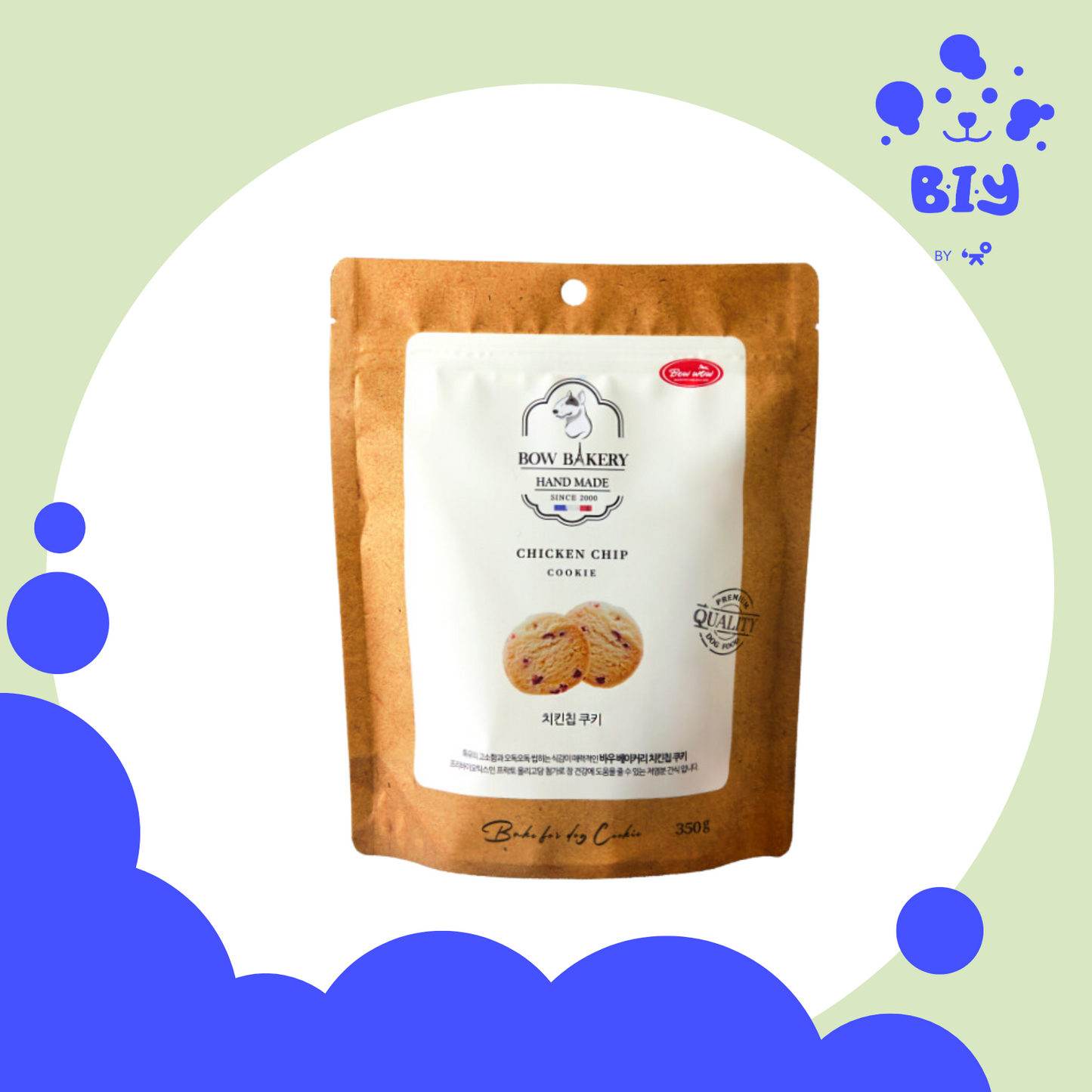 BOW WOW CHICKEN CHIP COOKIES 350G