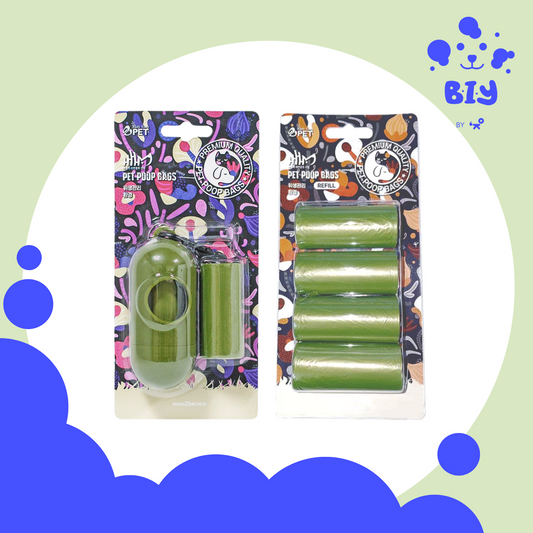 TWO TWO PET POOP BAG SET & REFILL