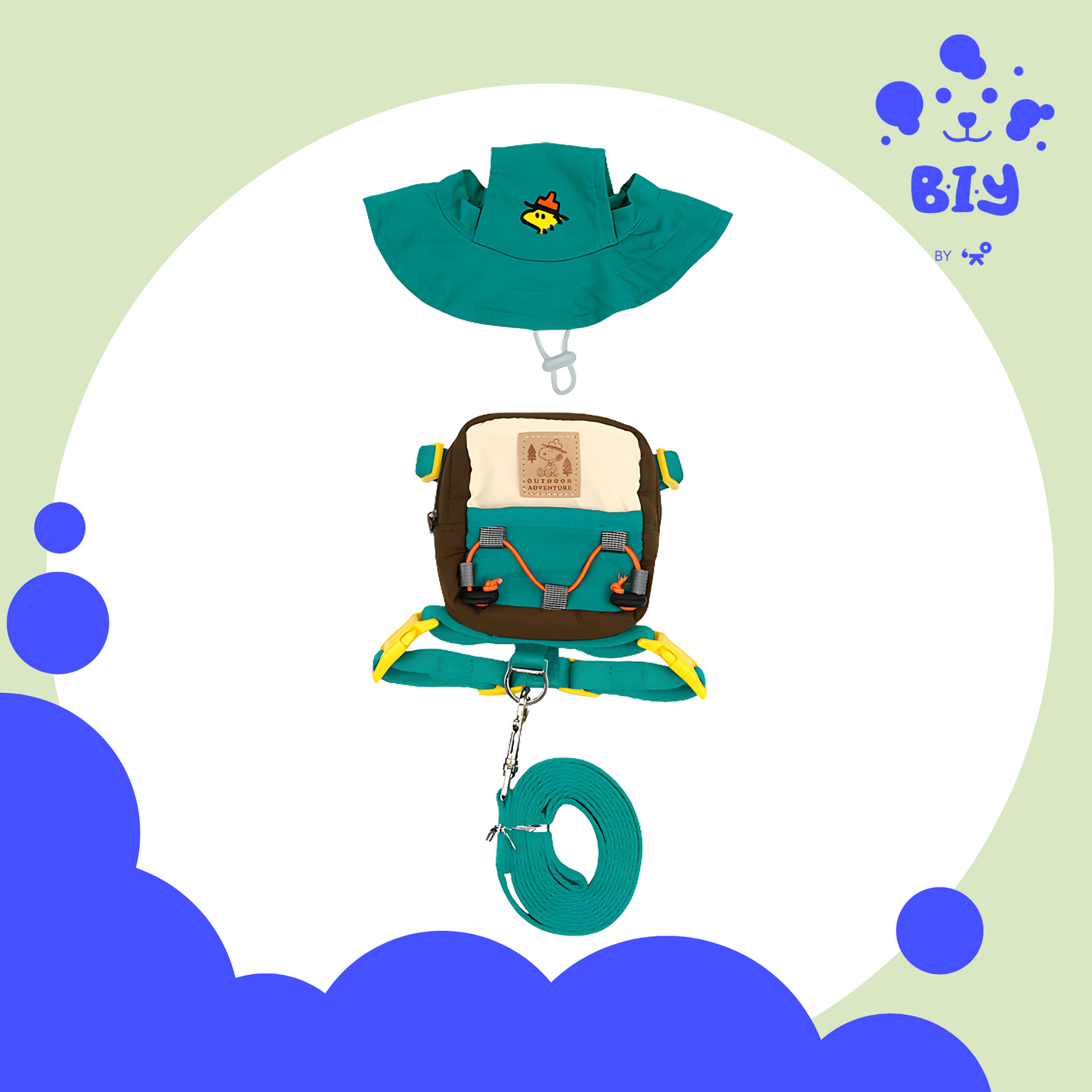 PARISDOG PEANUT ADVENTURE 2WAY BACKPACK HARNESS SET