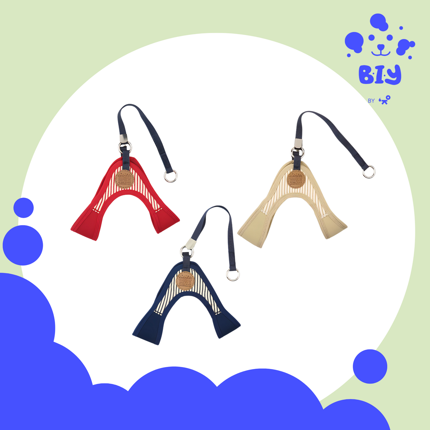 PARISDOG MOCHA STRIPE HARNESS