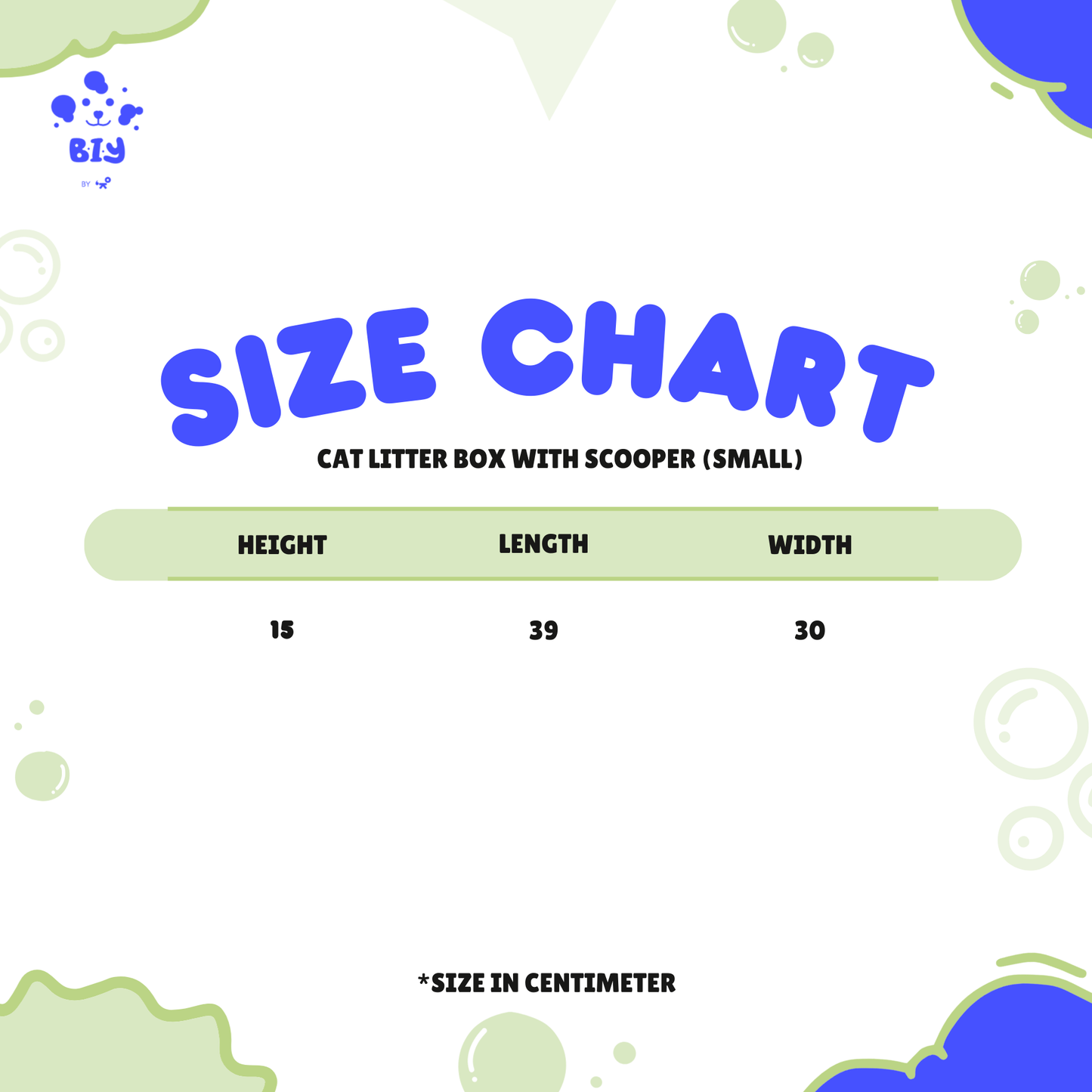 CAT LITTER BOX WITH SCOOPER (SMALL)